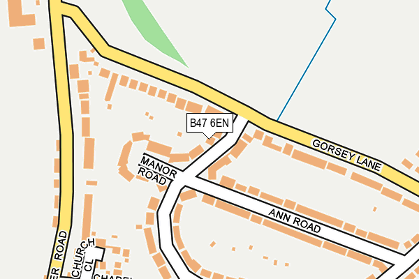 B47 6EN map - OS OpenMap – Local (Ordnance Survey)