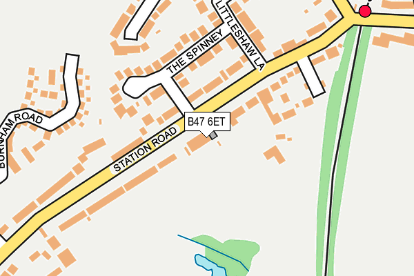 B47 6ET map - OS OpenMap – Local (Ordnance Survey)