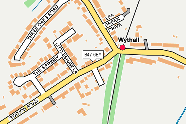 B47 6EY map - OS OpenMap – Local (Ordnance Survey)