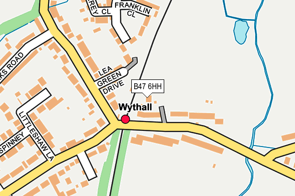 B47 6HH map - OS OpenMap – Local (Ordnance Survey)