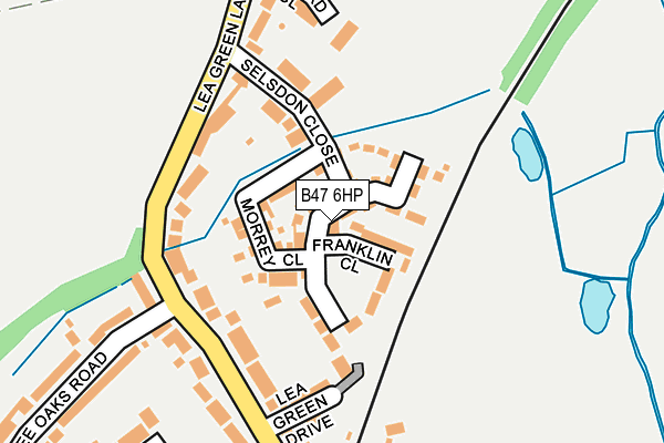 B47 6HP map - OS OpenMap – Local (Ordnance Survey)