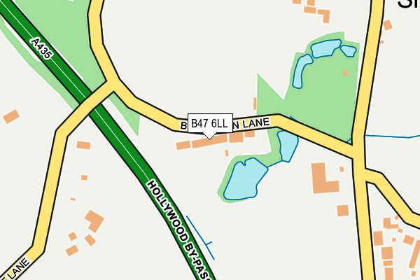 B47 6LL map - OS OpenMap – Local (Ordnance Survey)