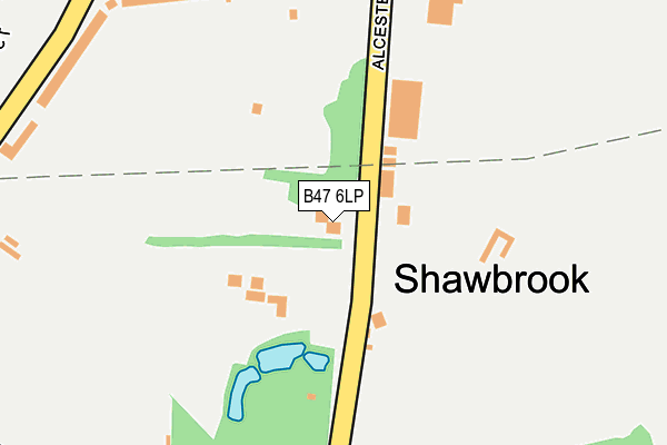 B47 6LP map - OS OpenMap – Local (Ordnance Survey)