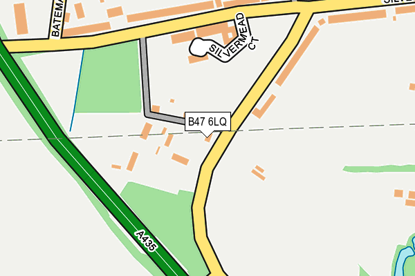 B47 6LQ map - OS OpenMap – Local (Ordnance Survey)