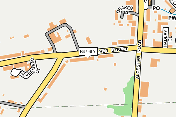 B47 6LY map - OS OpenMap – Local (Ordnance Survey)