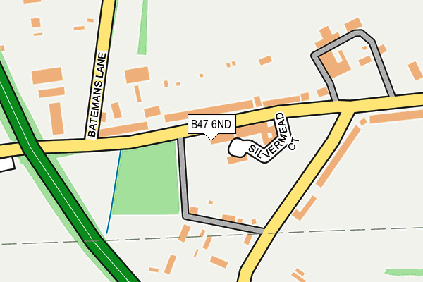 B47 6ND map - OS OpenMap – Local (Ordnance Survey)