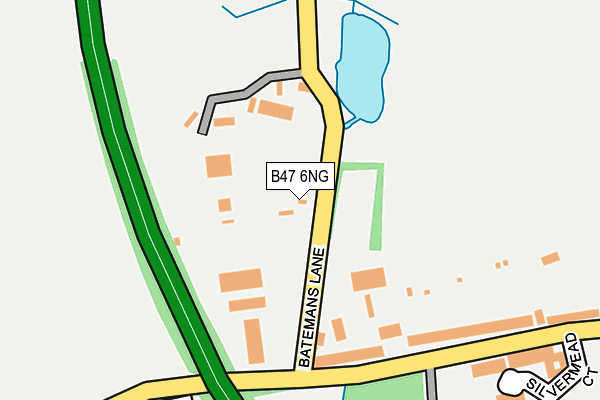 B47 6NG map - OS OpenMap – Local (Ordnance Survey)