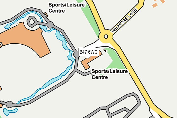 B47 6WG map - OS OpenMap – Local (Ordnance Survey)