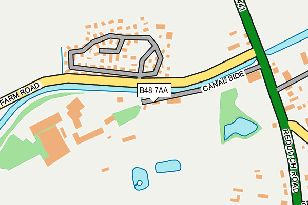 B48 7AA map - OS OpenMap – Local (Ordnance Survey)