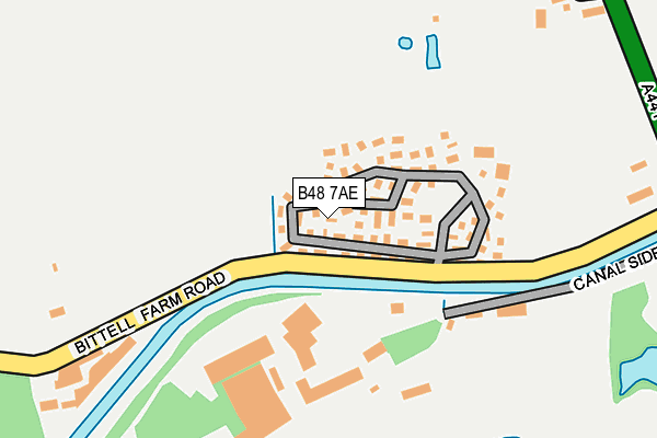 B48 7AE map - OS OpenMap – Local (Ordnance Survey)