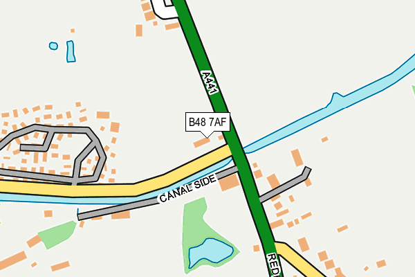 B48 7AF map - OS OpenMap – Local (Ordnance Survey)