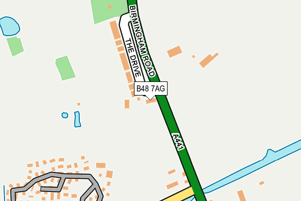 B48 7AG map - OS OpenMap – Local (Ordnance Survey)