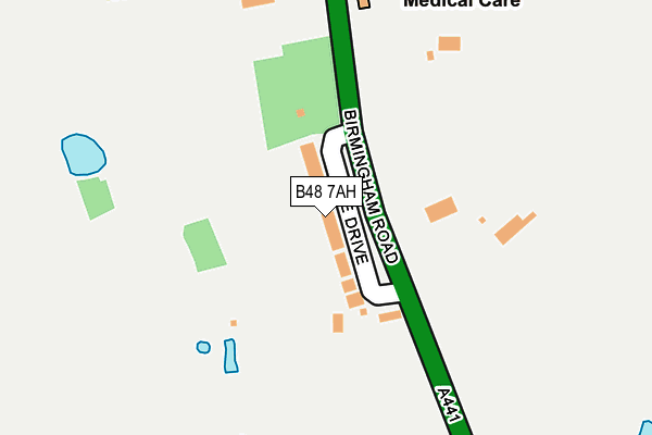 B48 7AH map - OS OpenMap – Local (Ordnance Survey)