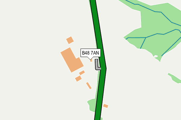 B48 7AN map - OS OpenMap – Local (Ordnance Survey)