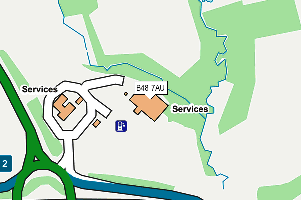 B48 7AU map - OS OpenMap – Local (Ordnance Survey)