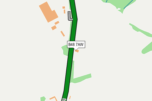 B48 7AW map - OS OpenMap – Local (Ordnance Survey)