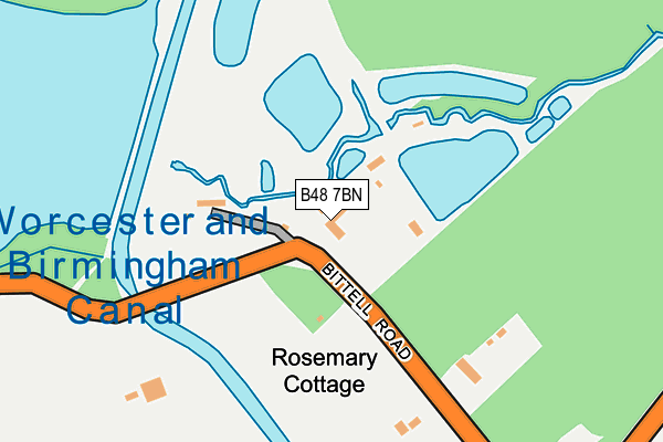 B48 7BN map - OS OpenMap – Local (Ordnance Survey)