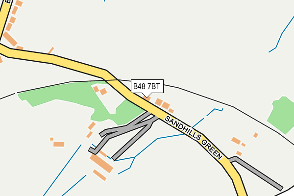 B48 7BT map - OS OpenMap – Local (Ordnance Survey)