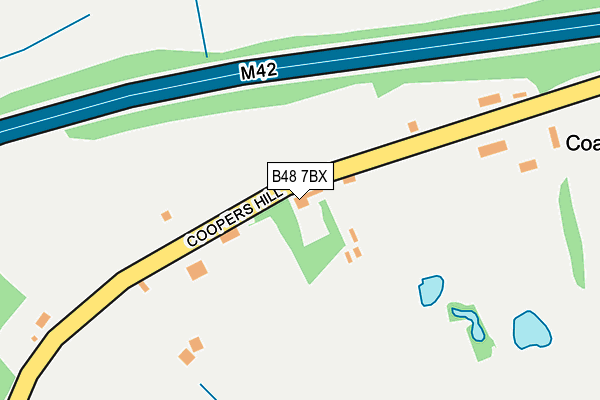 B48 7BX map - OS OpenMap – Local (Ordnance Survey)