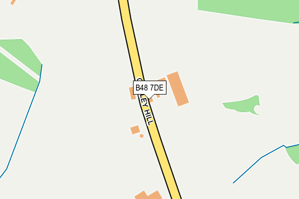B48 7DE map - OS OpenMap – Local (Ordnance Survey)