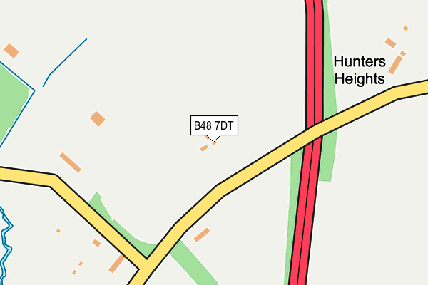B48 7DT map - OS OpenMap – Local (Ordnance Survey)