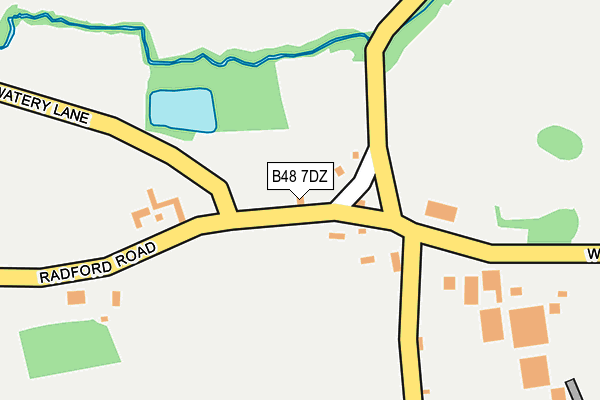 B48 7DZ map - OS OpenMap – Local (Ordnance Survey)