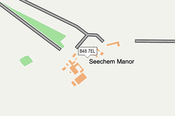 B48 7EL map - OS OpenMap – Local (Ordnance Survey)