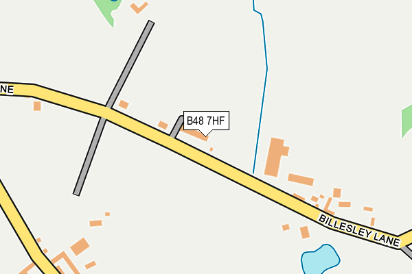 B48 7HF map - OS OpenMap – Local (Ordnance Survey)