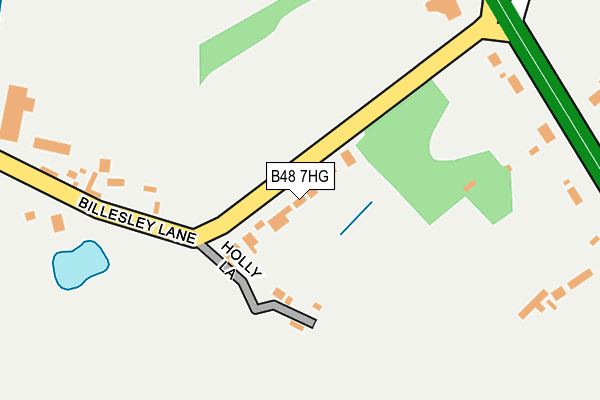 B48 7HG map - OS OpenMap – Local (Ordnance Survey)