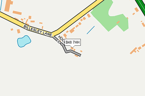 B48 7HH map - OS OpenMap – Local (Ordnance Survey)