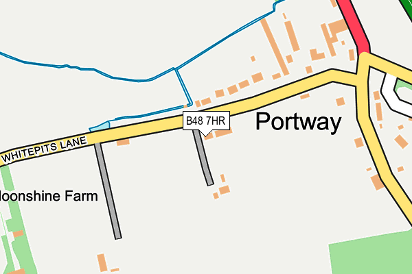 B48 7HR map - OS OpenMap – Local (Ordnance Survey)