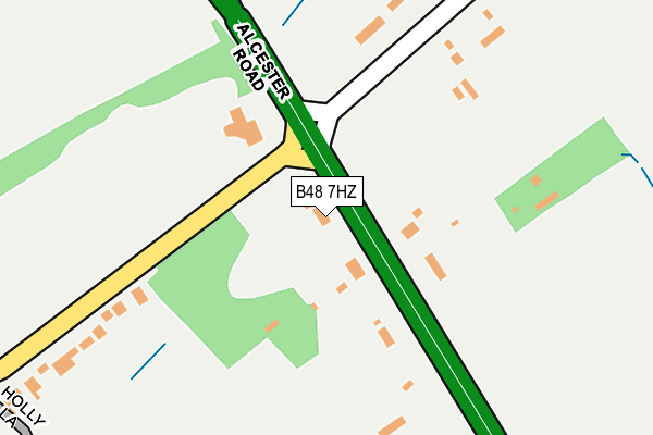 B48 7HZ map - OS OpenMap – Local (Ordnance Survey)