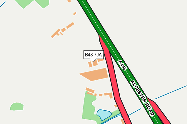B48 7JA map - OS OpenMap – Local (Ordnance Survey)