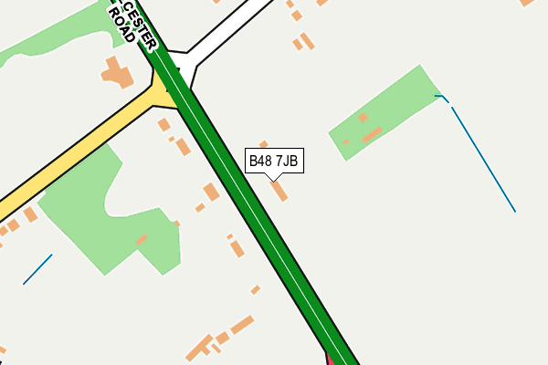 B48 7JB map - OS OpenMap – Local (Ordnance Survey)