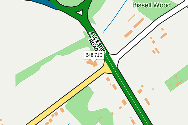 B48 7JD map - OS OpenMap – Local (Ordnance Survey)