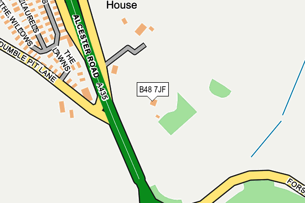 B48 7JF map - OS OpenMap – Local (Ordnance Survey)