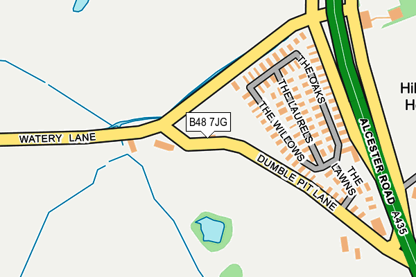 B48 7JG map - OS OpenMap – Local (Ordnance Survey)