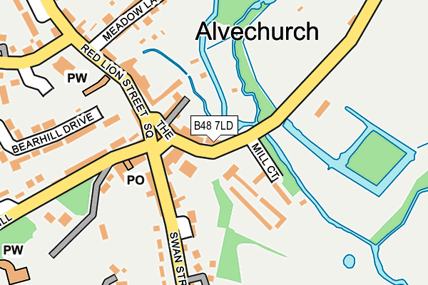 B48 7LD map - OS OpenMap – Local (Ordnance Survey)