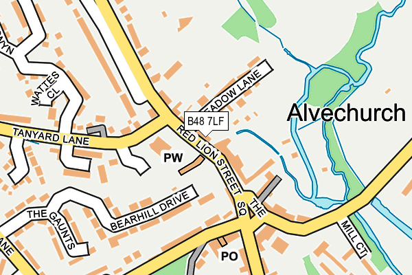 B48 7LF map - OS OpenMap – Local (Ordnance Survey)