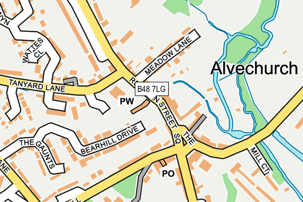 B48 7LG map - OS OpenMap – Local (Ordnance Survey)