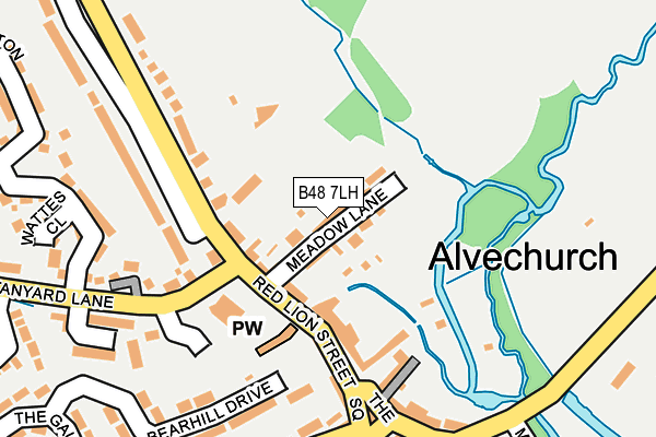 B48 7LH map - OS OpenMap – Local (Ordnance Survey)