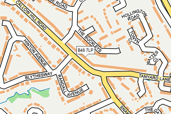 B48 7LP map - OS OpenMap – Local (Ordnance Survey)