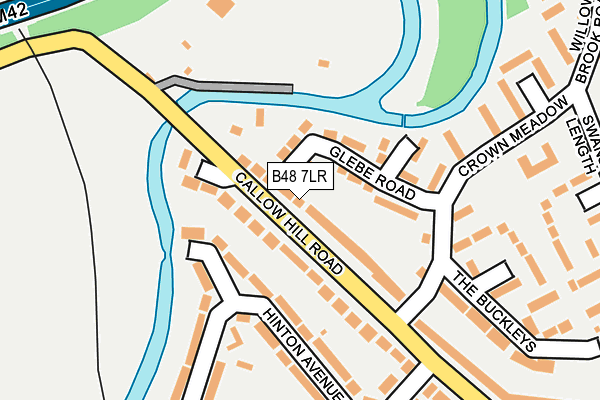 B48 7LR map - OS OpenMap – Local (Ordnance Survey)