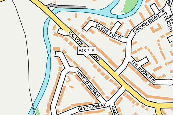 B48 7LS map - OS OpenMap – Local (Ordnance Survey)