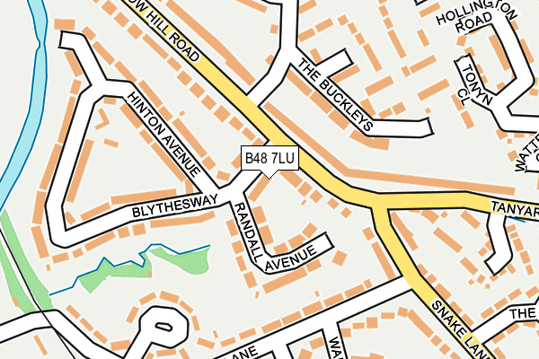 B48 7LU map - OS OpenMap – Local (Ordnance Survey)