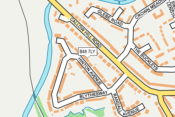 B48 7LY map - OS OpenMap – Local (Ordnance Survey)