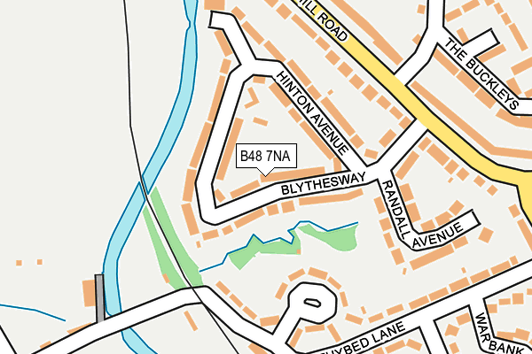 B48 7NA map - OS OpenMap – Local (Ordnance Survey)