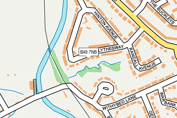 B48 7NB map - OS OpenMap – Local (Ordnance Survey)