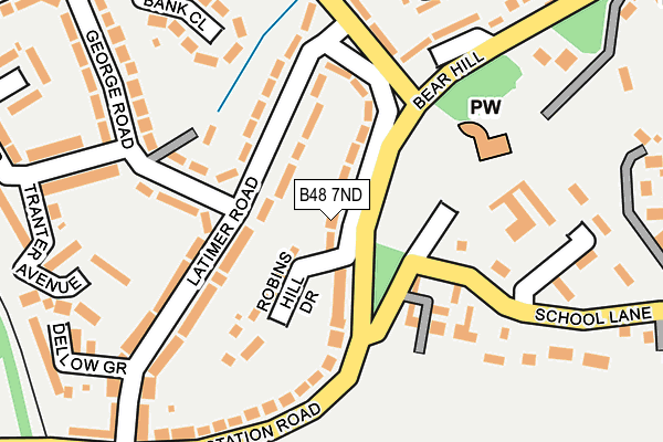B48 7ND map - OS OpenMap – Local (Ordnance Survey)