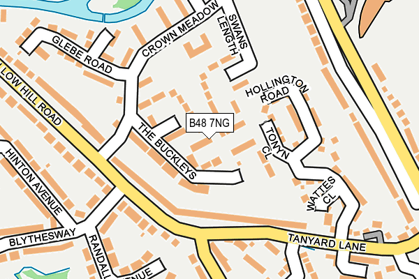 B48 7NG map - OS OpenMap – Local (Ordnance Survey)